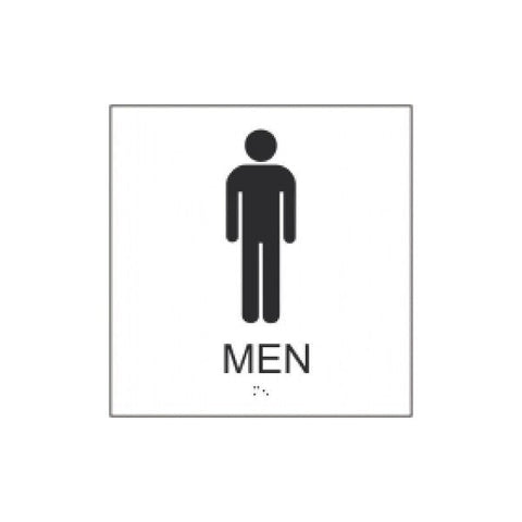 ADA Bathroom Door Sign Insert "MEN" For Vista WFP46U (8" x 8") Frame Kit (Vista System)