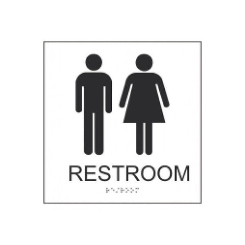 ADA Bathroom Door Sign Insert "UNISEX" For Vista WFP46U (8" x 8") Frame Kit (Vista System)