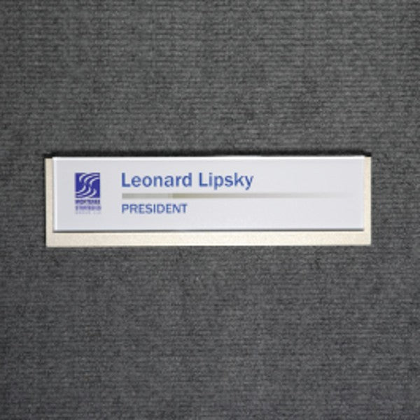 8 3/4 in. x 2 3/8 in. OFFICE CONFERENCE ROOM NAMEPLATE SIGN FRAME