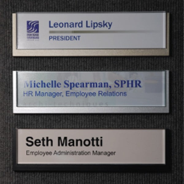 8 3/4 in. x 2 3/8 in. OFFICE CONFERENCE ROOM NAMEPLATE SIGN FRAME